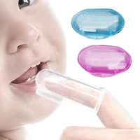 soft finger toothbrush infant oral dental teeth cleaning care brush with box