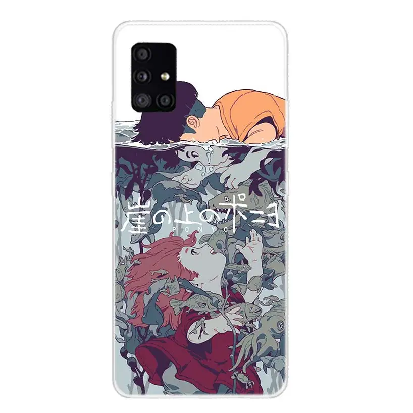 Ponyo On The Cliff By The Sea Phone Case For Samsung Galaxy A50 A70 A40 A30 A20S A10 Note 20 Ultra 10 Lite 9 8 A6 A8 Plus A7 A9 images - 2