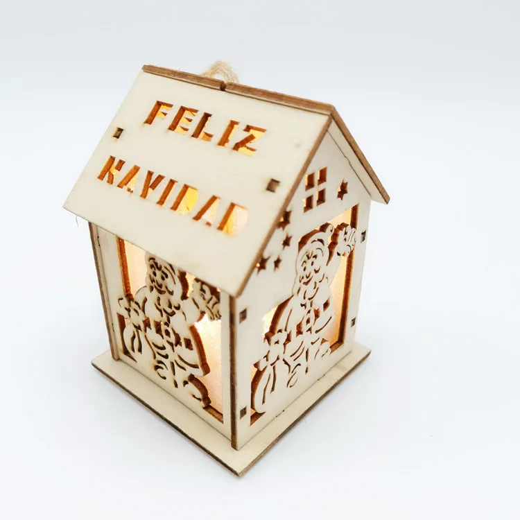 Рождественское платье с светильник небольшой дом Рождественская елка кулон