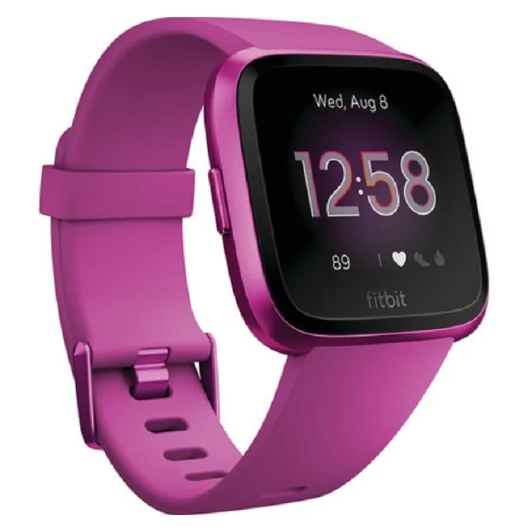 Purple Ремешок для смарт-часов для Fitbit Versa 2/Versa Lite ремешок из мягкого силикона сменный цветной браслет Correa для Versa - Цвет: Purple