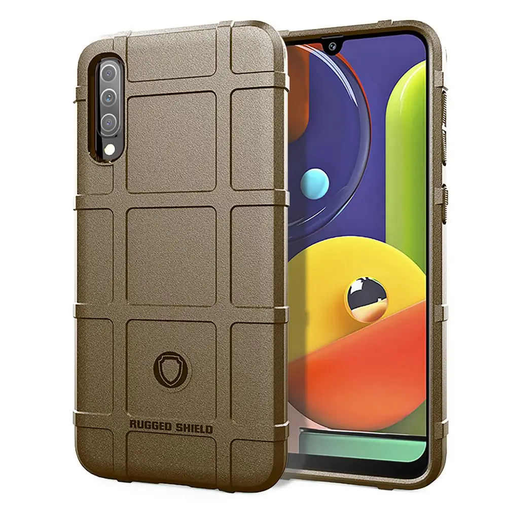 300pcs Rugged Shield Capa Soft Silicone Armor Shockproof Phone Cases For Samsung Galaxy A50s A50 A41 A40s A40 A31 Matte Cover | Мобильные
