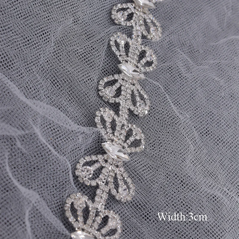 Стразы из хрустального стекла 1 ярд отделка бантом свадебное платье пояс с