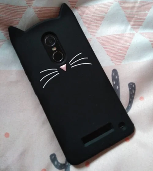 black cat Для Xiaomi Redmi Note 4 Чехол Note 4 X чехол 3D единорог Кот Кролик Мягкий силиконовый чехол для Xiaomi Redmi Note 4X Note 4 чехлы для телефонов - Цвет: black cat