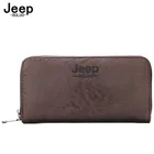 Длинные кошельки JEEP BULUO для мужчин, брендовый кожаный смарт-кошелек для кредитных карт, Модный деловой Повседневный держатель