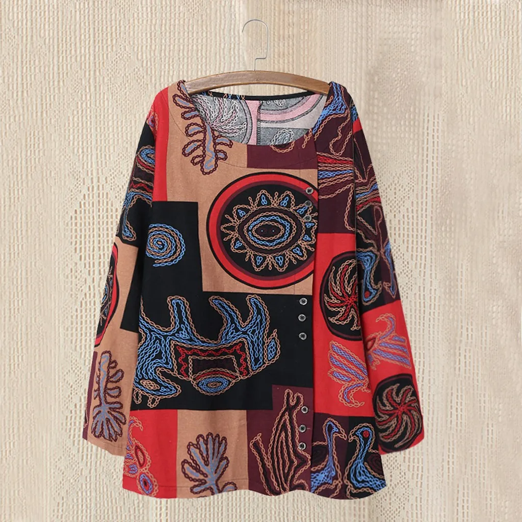 Бесплатная Страусиные Женские топы и блузки в национальном стиле с