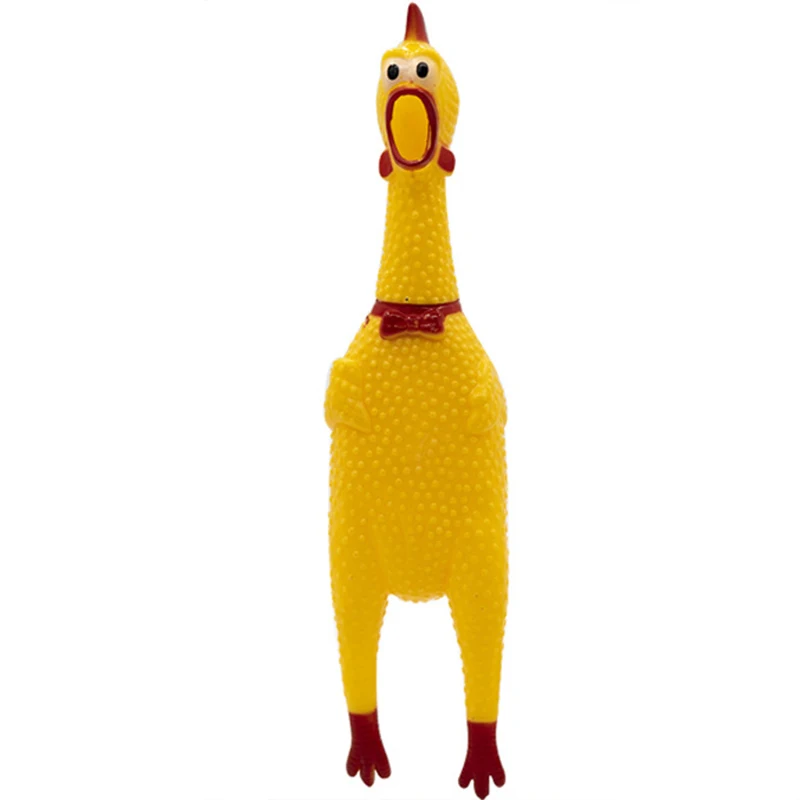 

Simulation Acreaming Chicken Dog Toy Squeeze Sound Fun To Vent Tricky Creative Toy Safety Rubber Dog Molar Chewing Supplies