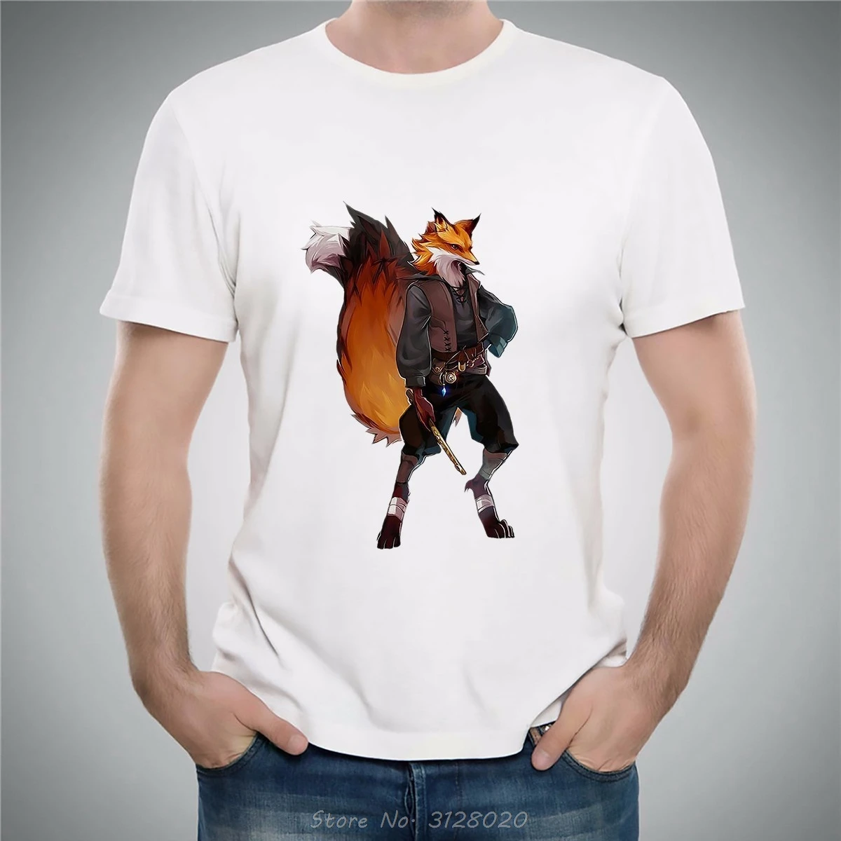 Футболка мужская с изображением животных тенниска рисунком ниндзя мастера