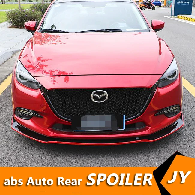 Защитные бамперы для заднего бампера Mazda 3 Axela ABS комплект кузова задний спойлер 2014