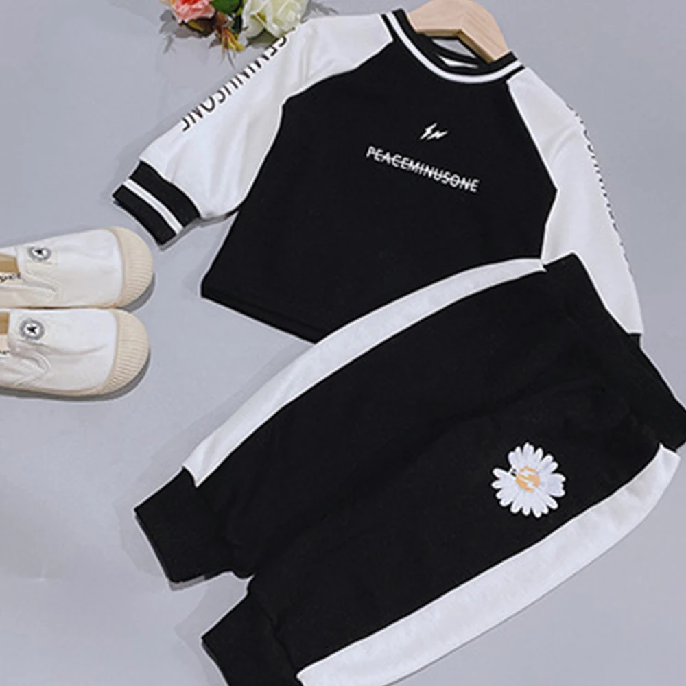 

Spring And Autumn 2021 New Girl Daisy Set Little Girl Exercise Two-Piece Set Children's Clothing Baby Girl Clothes Baby Clothes