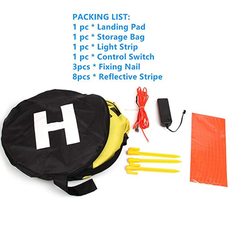 70 см посадочная площадка быстро складываемый светодиодный светильник