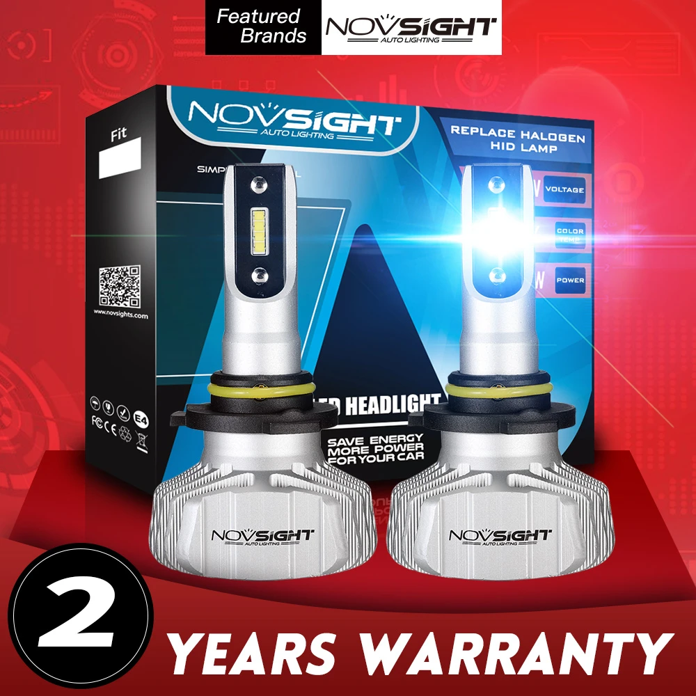 NOVSIGHT H4 Дальний/Ближний светодиодный светильник H7 автомобильный головной H1 H3 H11 H13