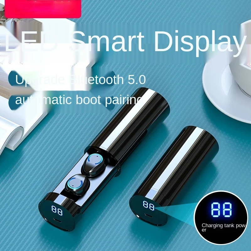 

TWS Bluetooth Headset 5.0 Wireless Stereo Hi-Fi Wireless Gameplay Earplugs, Mini Cylinder Headphones Xiaomi Samsung Microphone