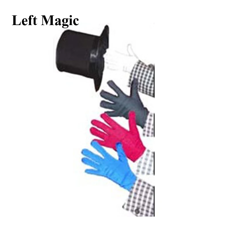 

Перчатки для изменения цвета несколько быстрых изменений с перчатками Волшебные трюки Волшебные сценические иллюзии аксессуары Gimmick Comedy Magia
