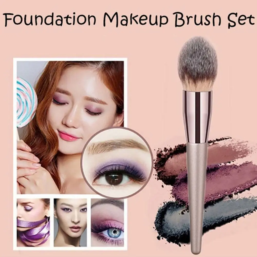 

high quality fiber cotton makeup brush set cosmetic up shadow powder make eye foundation tools blend beauty brush blush B1V8