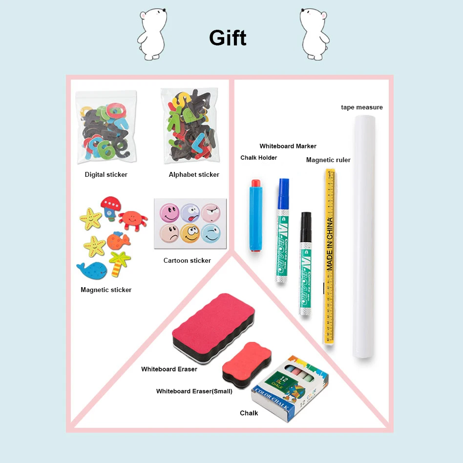 

Comix Double Sided Magnetic Whiteboard Painting Easel with Storage Tray for Small Kids and Toddlers