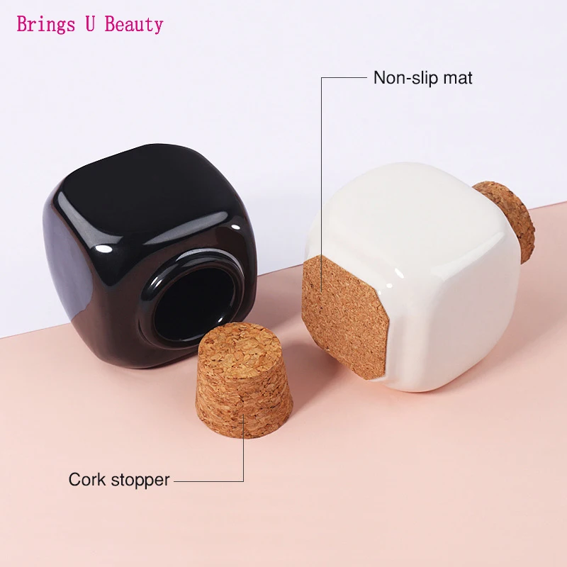 1 шт. Профессиональный фарфоровый материал белый/черный цвет дизайн ногтей