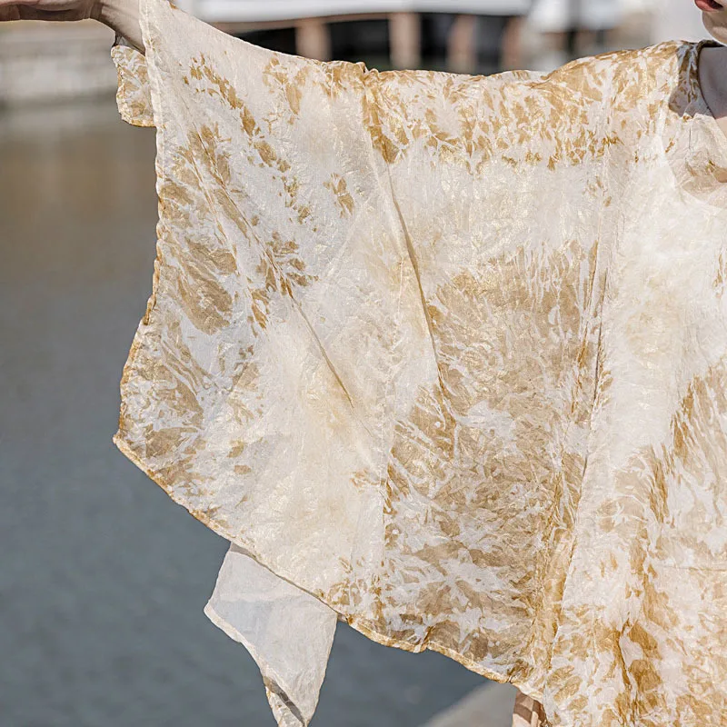 

NINI WONDERLAND 2021 Summer Print Thin Tencel Casual T Shirt Women Plus Size Bat Sleeve Loose Tops Irregular Sunscreen T Shirt