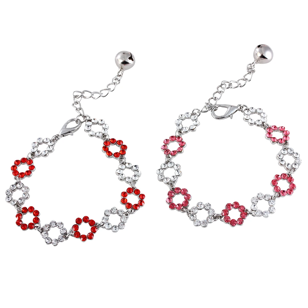 Блестящий яркий ошейник с кристаллами и бриллиантами для домашних животных