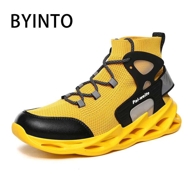 Кроссовки носки мужские высокие Спортивная теннисная обувь суперлегкие дышащие