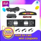 Автомобильный парктроник OkeyTech, детектор для заднего хода, с датчиками диаметром 19 мм, рамка номерного знака европейского стандарта