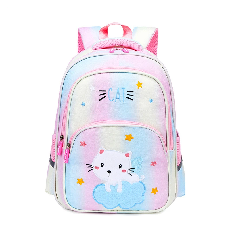 

Cute Cat Princess School Backpack Girl Backpacks In Primary Book Bag Kids Schoolbag Elementary Rainbow Bookbag Mochila Escolar