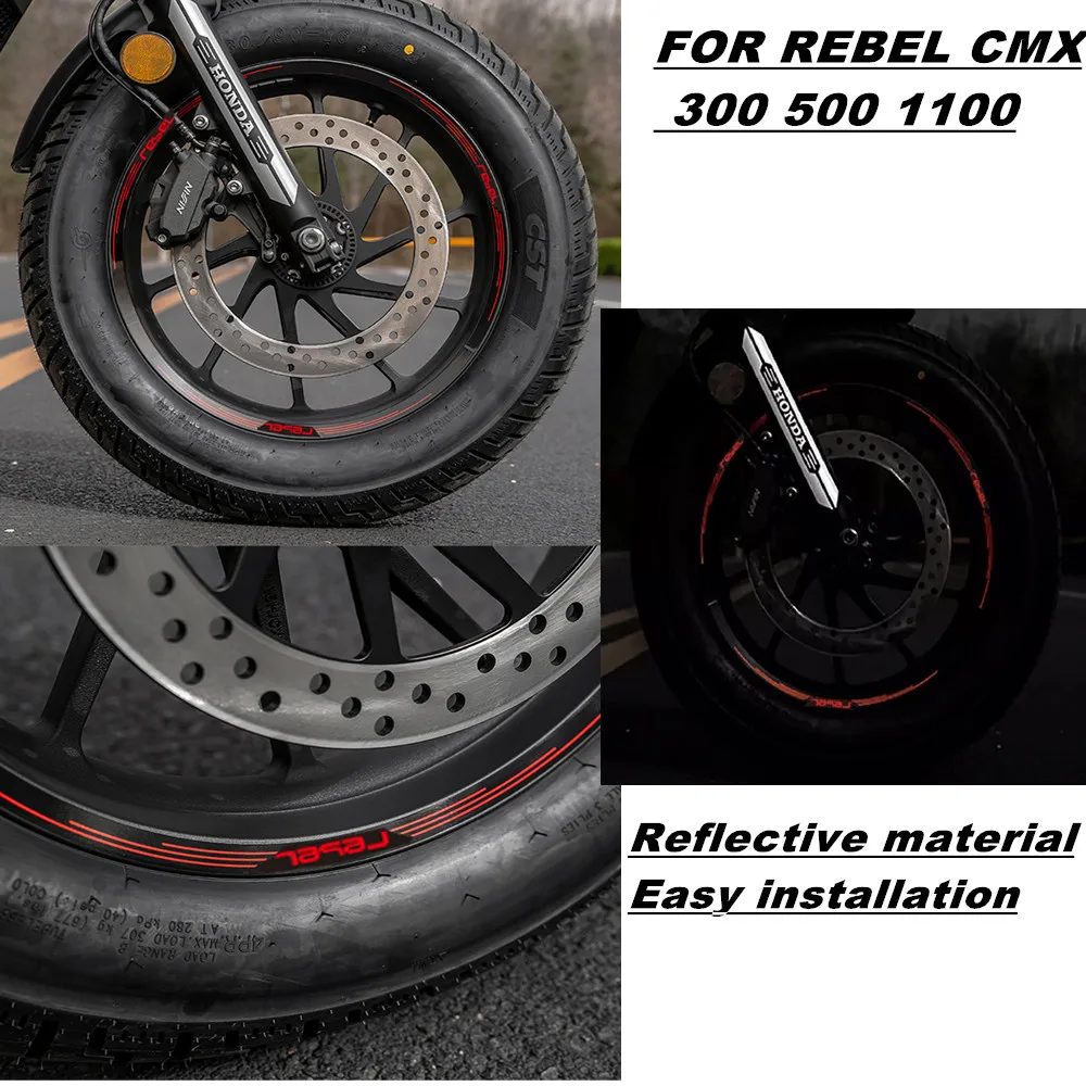 

REBEL LOGO stiker For Rebel 300/500 Rebel1100 2017-2021 CMX300/500 Tire sticker Reflective sticker