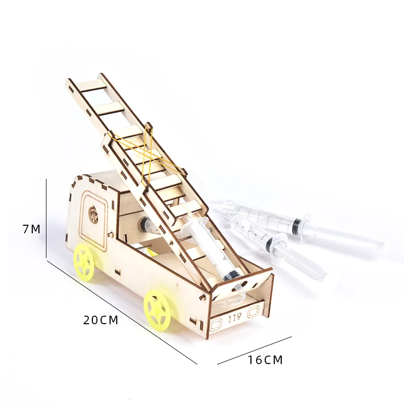 SZ Паровая пневматическая пожарная спасательная игрушка машина DIY модель