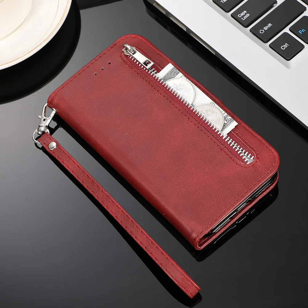 Противоударный Магнитный кожаный флип чехол для телефона iPhone 11 Pro Max Xr X Xs 8 Plus 7 6S 6 12