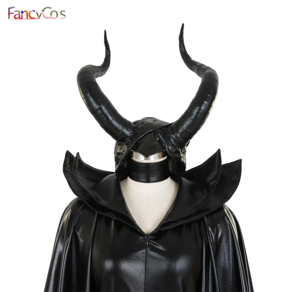 Малефисент платье ведьмы на Хэллоуин головной убор с рогами из искусственной