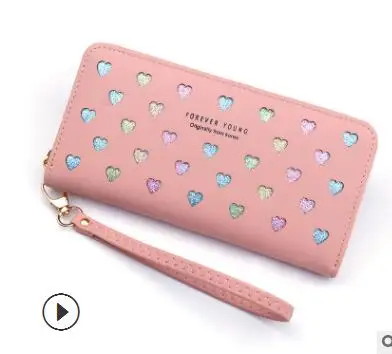 

Woman 2019 New Korean Version Multifunctional Cute Small Change Wallet Folding Leather Short Wallet Tide