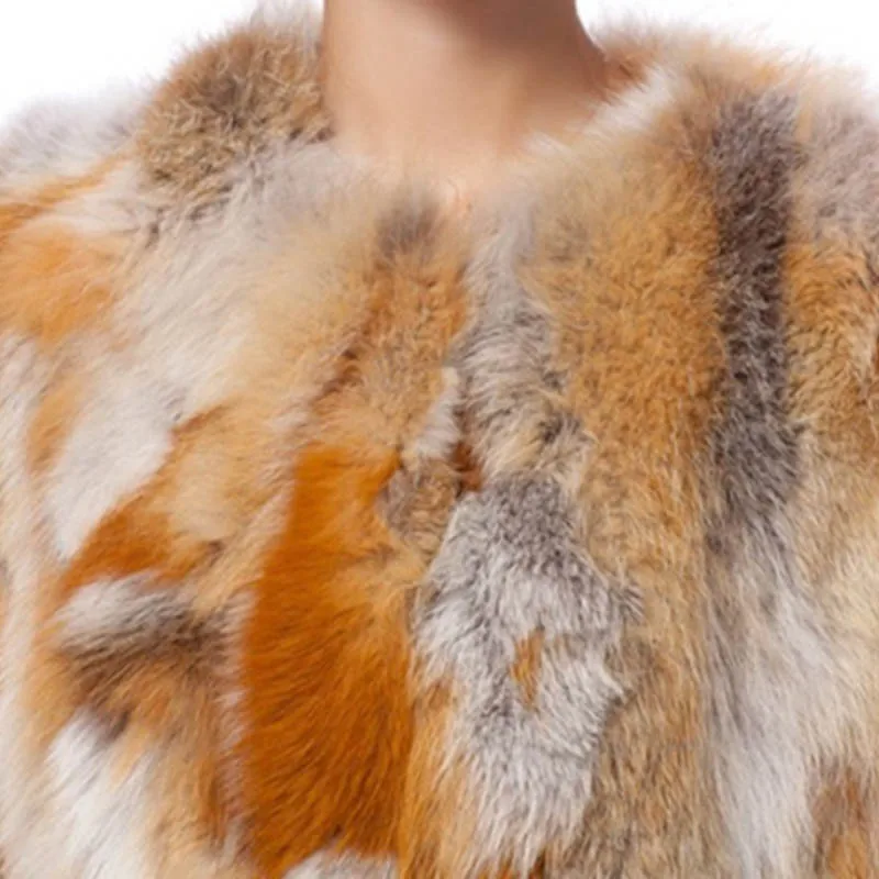 New true natural authentic natural long section fox fur coat women's luxury fox fur coat winter fur jacket enlarge