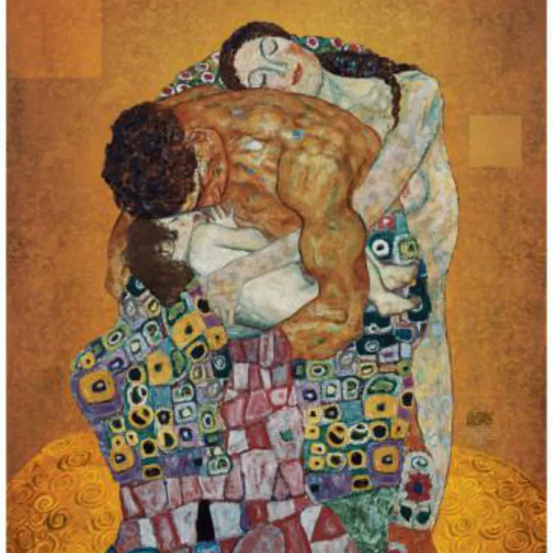 

Portrait paintings of famous artist The Family Gustav Klimt art replicas High Quality Handmade