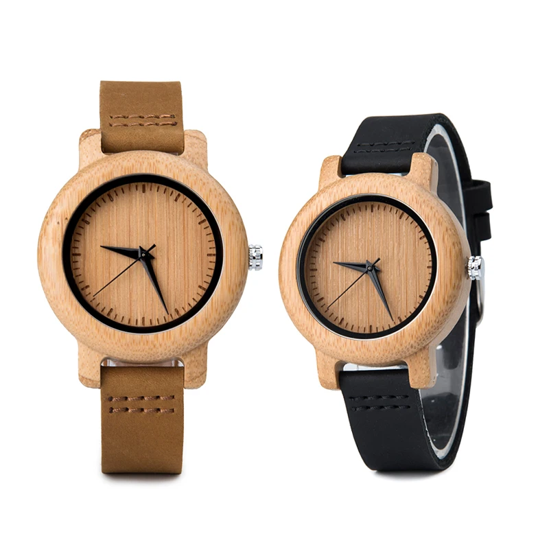 

DODO DEER Ladies Leather Wooden Watch for Women Quartz Wristwatches Female Simple Fashion Retro Custom Engraving часы мужские