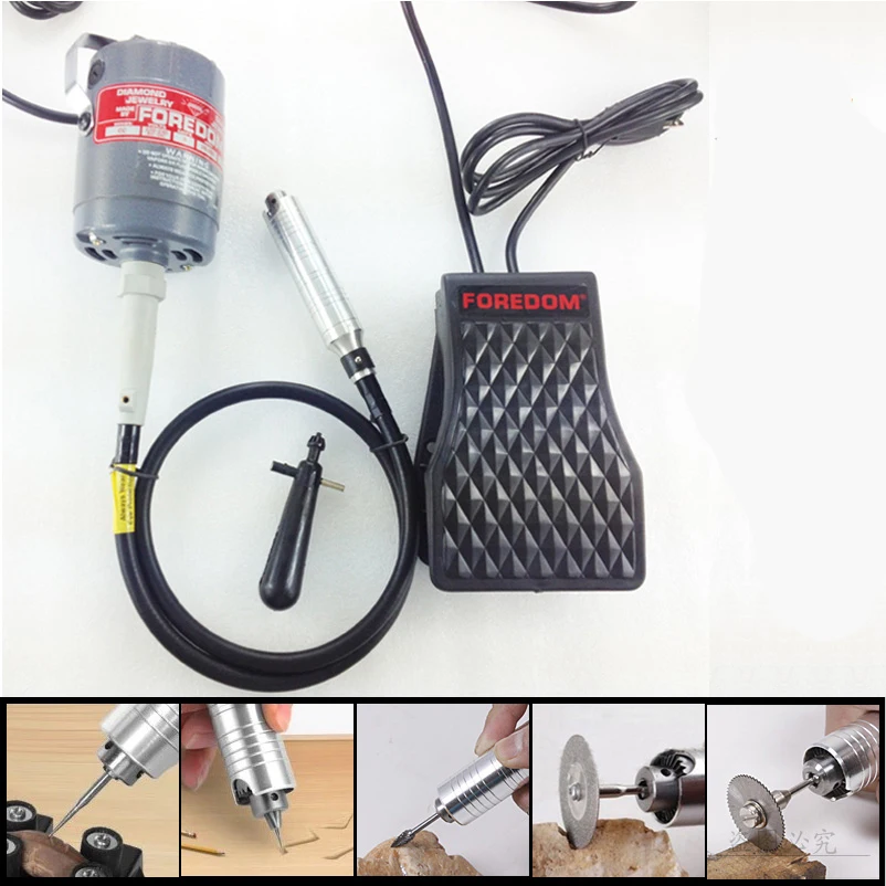 Foredom SR flexshaft машина, мотор для полировки зубов, гибкий вал машины, часы гравировка Полировка шлифовальный роторный набор инструментов