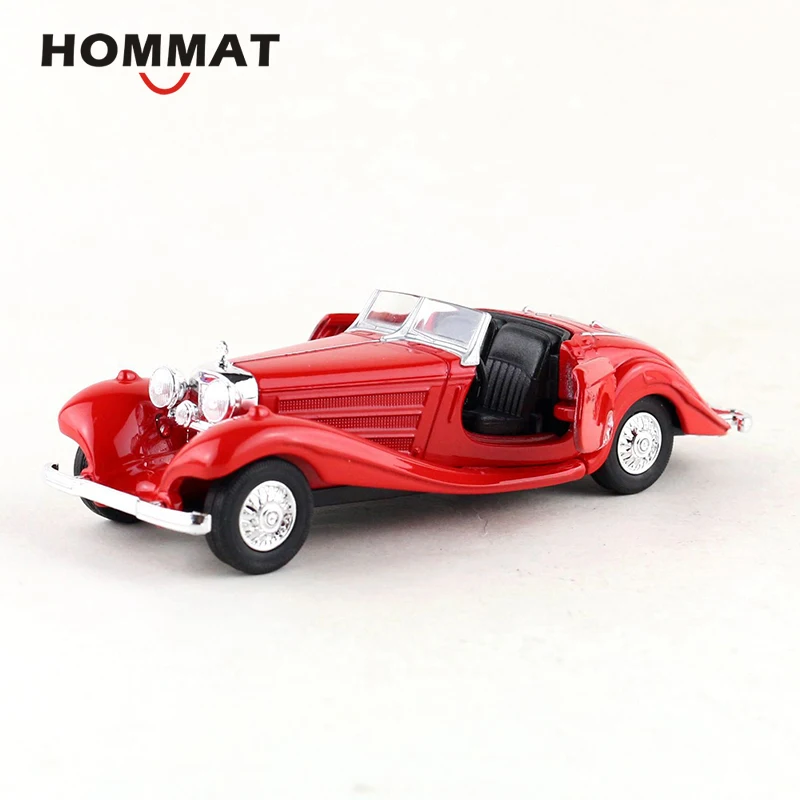 HOMMAT 1:40 весы 1936 классический Мерседес 500 к винтажная Игрушечная модель автомобиля