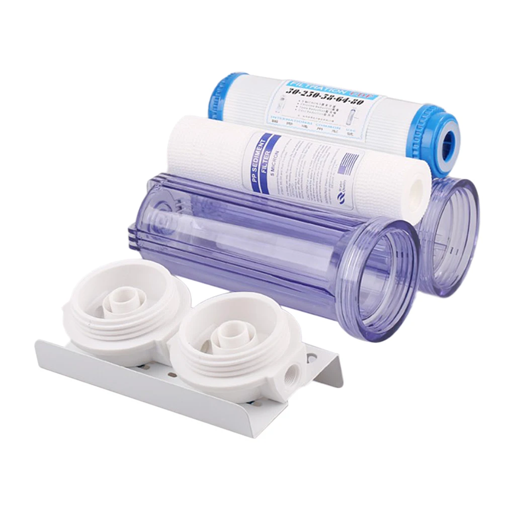10 дюймовая Двухступенчатая система фильтрации воды с полипропиленовыми