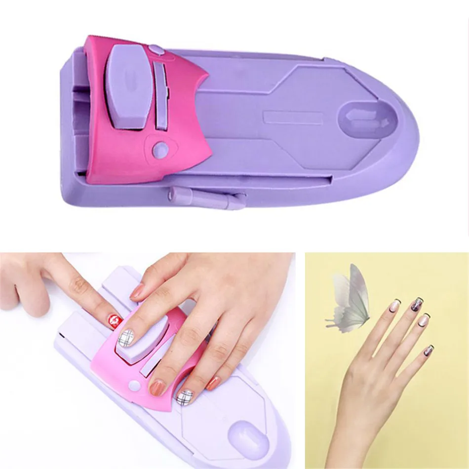 Профессиональный дизайн ногтей DIY Рисунок печать маникюра с 6 шт. металлический