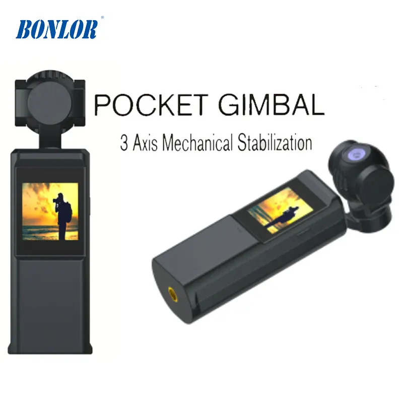 Мини карманный карданный шарнир с крошечным сенсорным экраном и камерой PTZ макс.