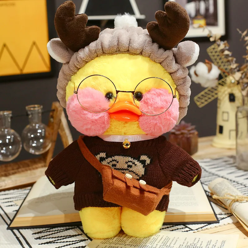 

30cm Korean Netred Wearing Hyaluronic Acid Yellow Duck Doll Ducks Lalafanfan Ducks Plush Soft Toys Ducks Doll Birthday Gift Xmas