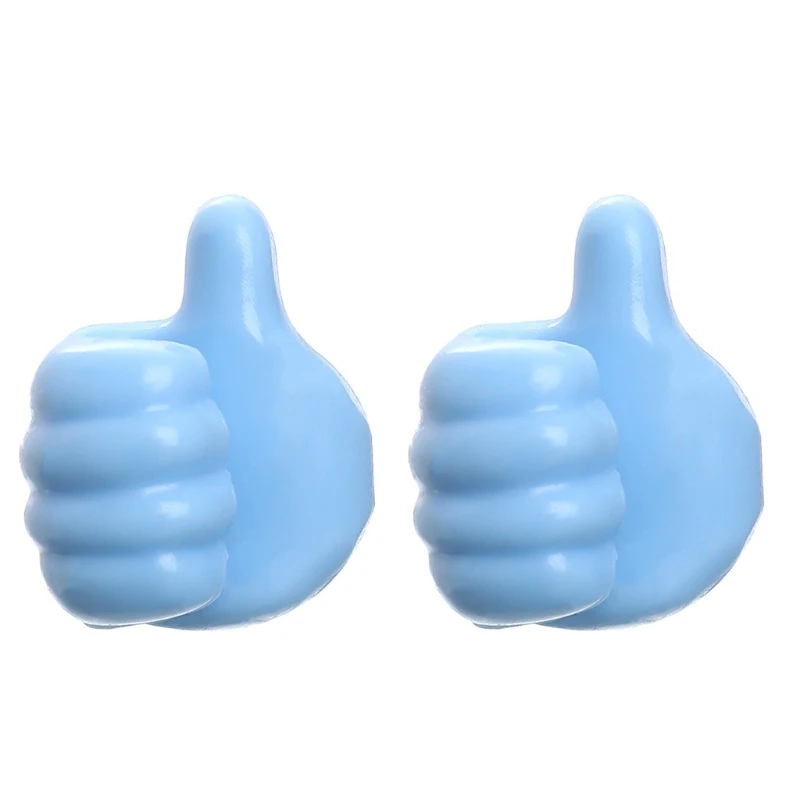 

Креативный настенный клейкий держатель с крючком для большого пальца, 2 шт.