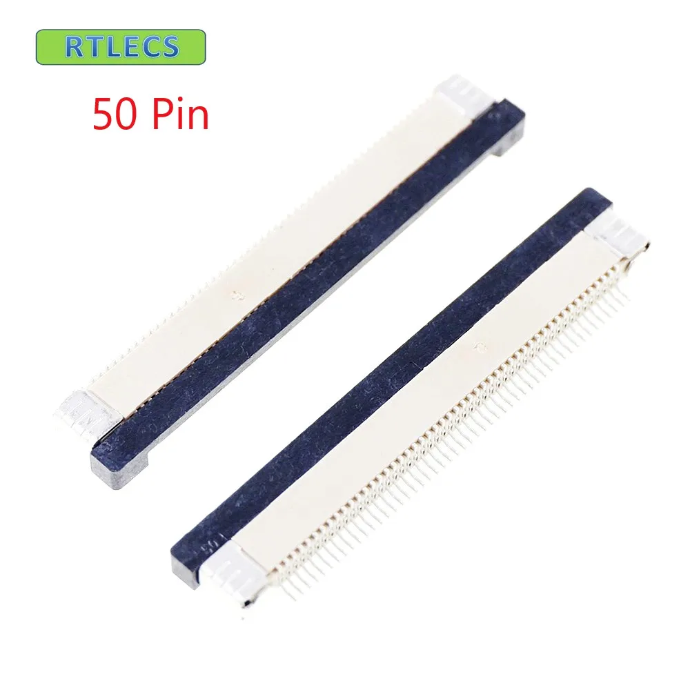 10pcs FPC connector 0.50 mm 0.020" 50 Position Bottom Contac