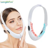 smart electric fold able facial slimming strap photon skin rejuvenation wrinkle double chin remover vibration beauty instrument