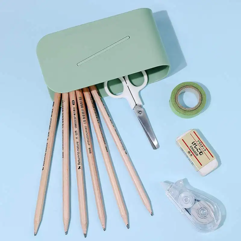 Многофункциональный двухслойный магнитный держатель для ручек креативный Настольный ящик хранения из АБС