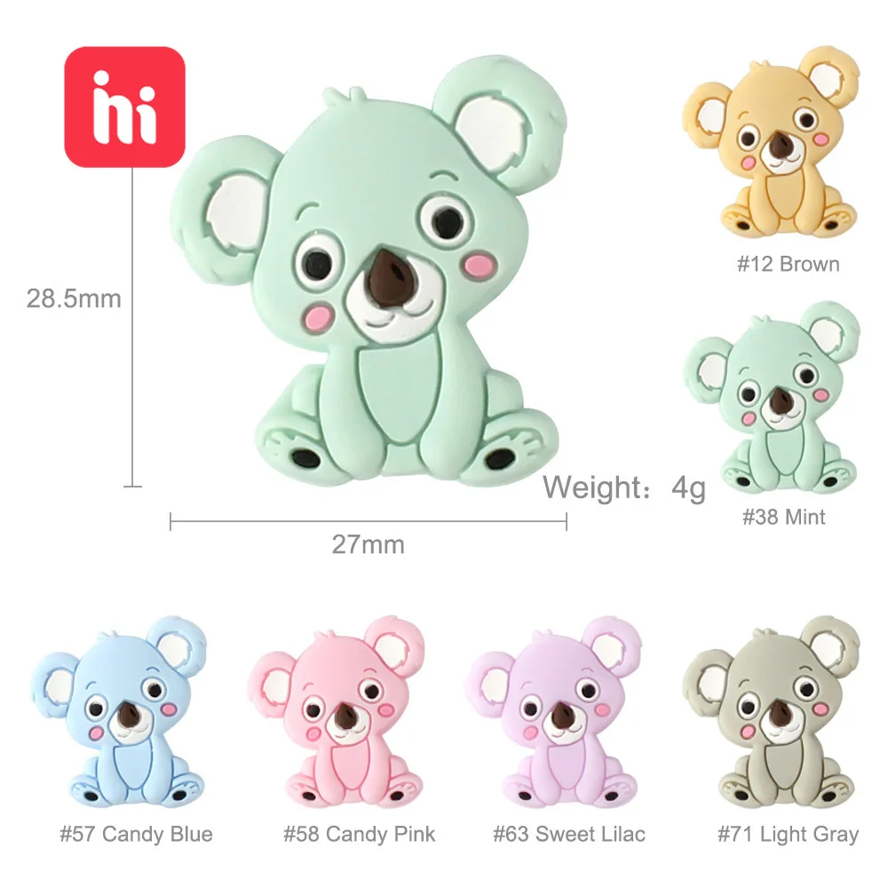 Детский Прорезыватель для зубов Keep &amp Grow Koala силиконовый ожерелье грызуны зажимы