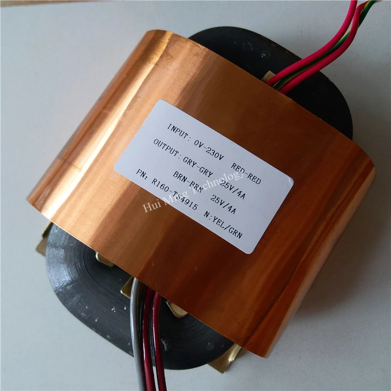 

2 *, алюминиевая крышка, 25В 4A R сердечника трансформатора 200VA R160 dual, алюминиевая крышка, 25В трансформатор изготовленный на заказ 230V медный щит ...