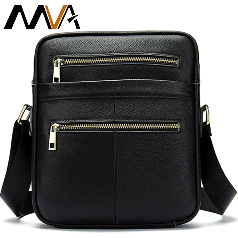 MVA мужские сумки из натуральной кожи кожаная сумка мессенджер мужская на плечо