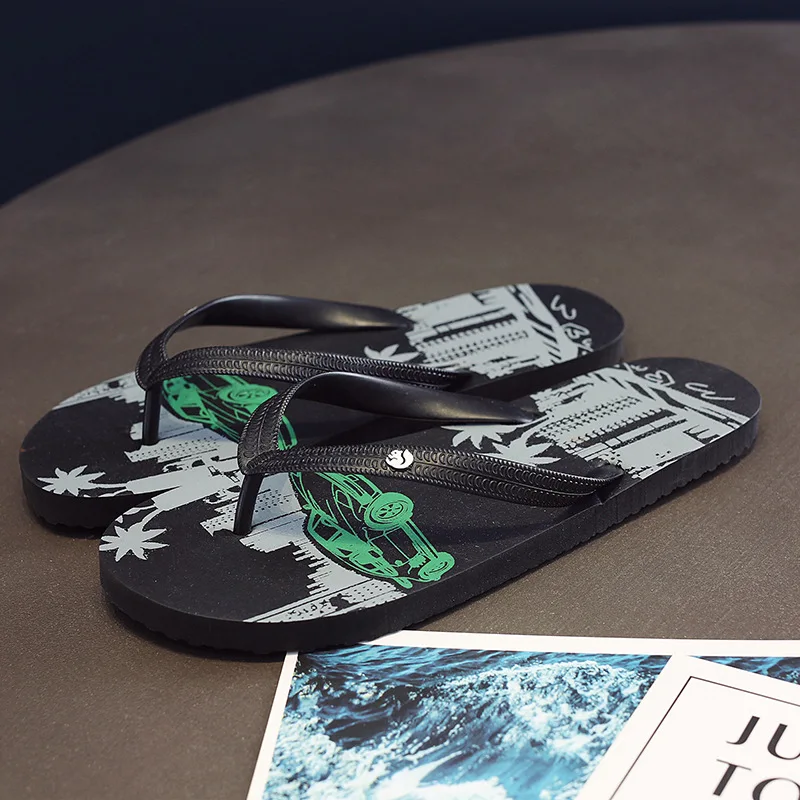 

Flip Flops Mens 2020 Summer High Quality Beach Sandals Non-slide Male Slippers Anti-slip Casual Shoes Zapatos Hombre 40-45