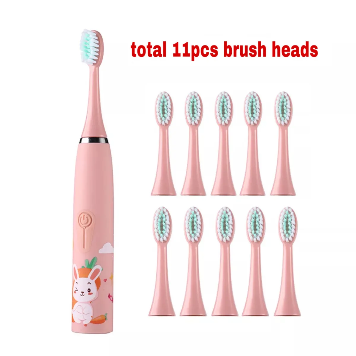 

Waterproof Sonic Electric Toothbrush Kids USB Rechargeable Children Sonic Toothbrush Replacement Brush Heads Electric Toothbrush