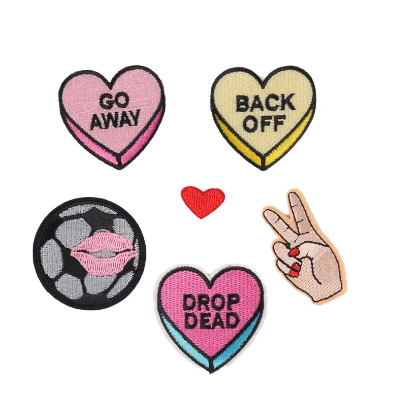 

Новый патч для вышивки, аксессуары для одежды, высококачественный патч для вышивки, наклейки на палец с надписью Love для глажки, патчи для гла...