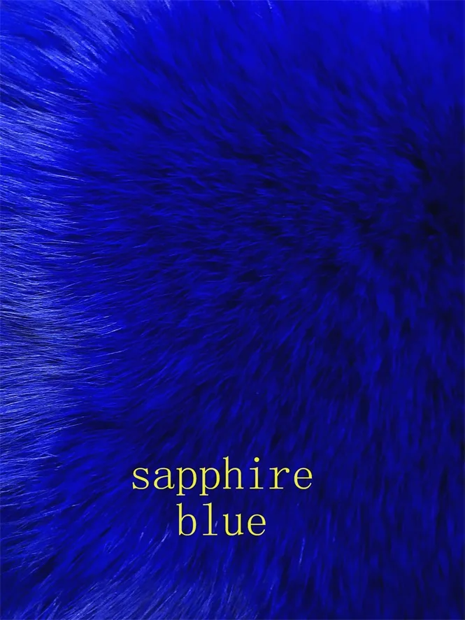 sapphire blue BEIZIRUReal лисий мех пальто для женщин натуральный мех куртки жилет Зимняя верхняя одежда женская одежда - Цвет: sapphire blue